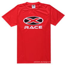 100% Polyester Trockene Fit Racing Sport T-Shirts